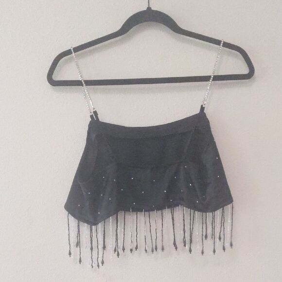 Urban Outfitters Black Embellished Crop Camisole - Picture 6 of 6
